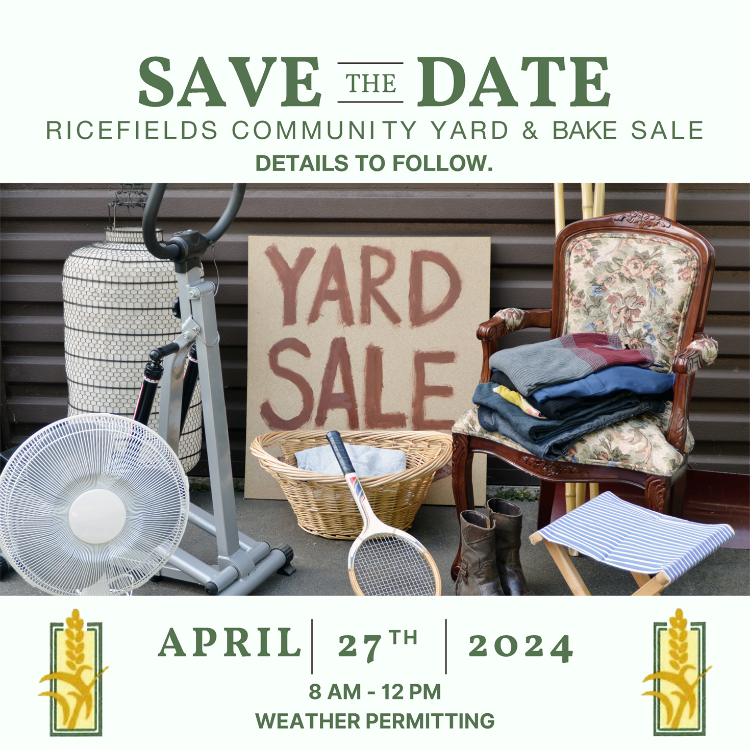 Ricefields Save the Date